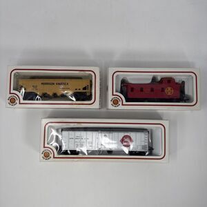 3 Bachmann HO Scale - Santa‎ Fe Swift Premium Morrison Knudsen W/ Original Boxes